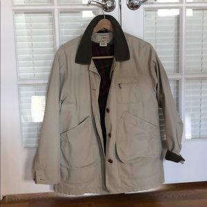 LL bean coat with fleece removable insert.
